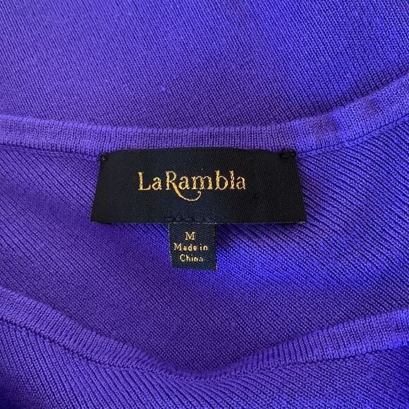 Purple tank top| asymmetrical one long sleeve - Picture 8 of 16